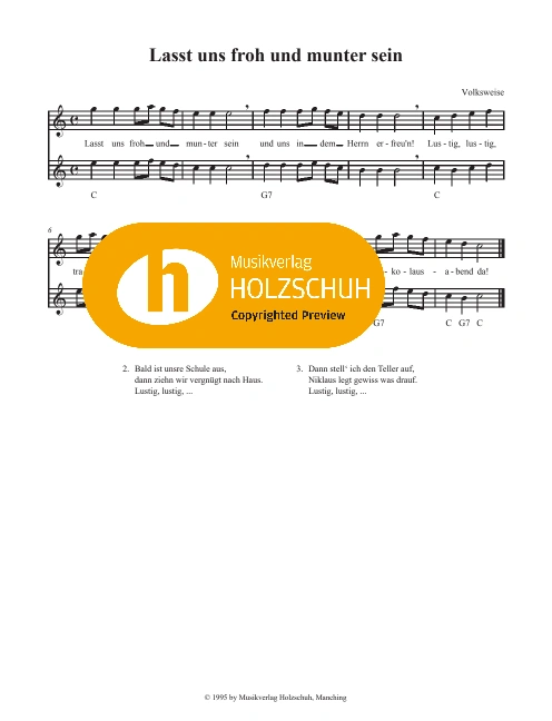 Lasst uns froh und munter sein